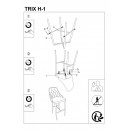 Стул барный SIGNAL TRIX H-1 tap. 06 серый/серый